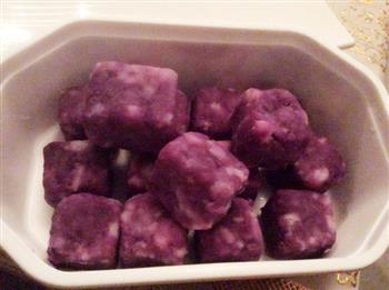 蜂蜜山药紫薯糕的做法步骤4