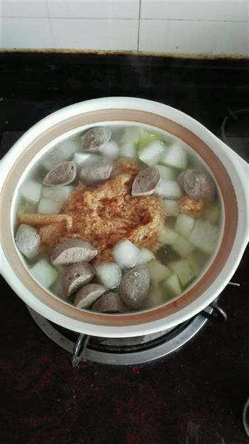 竹荪冬瓜肉丸汤的做法步骤5