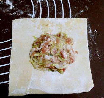方形蛋皮南瓜煎饼的做法步骤4