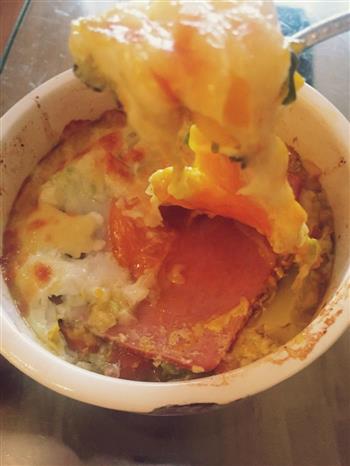 火腿双蛋焗饭剩饭的华丽转身的做法步骤13