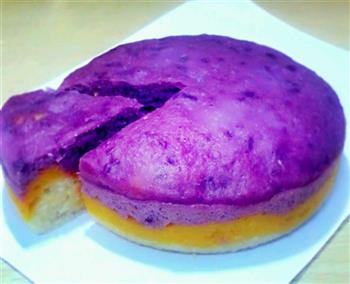 南瓜紫薯牛奶发糕的做法步骤1