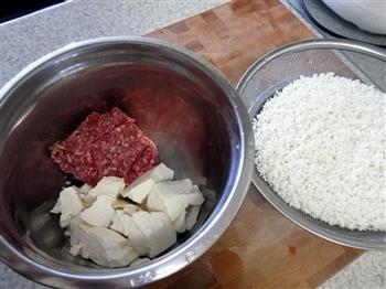 糯米豆腐肉丸的做法步骤1