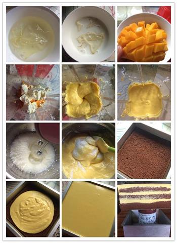 芒果芝士蛋糕的做法步骤5