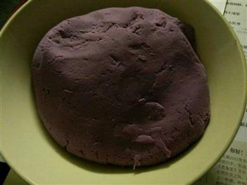 紫薯糯米芝麻饼的做法步骤3