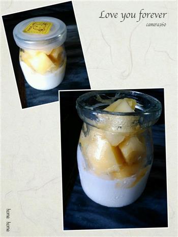 芒果牛奶布丁●ｖ●的做法步骤4