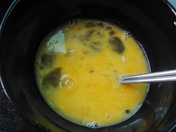 豌豆花蛤煎蛋的做法步骤4