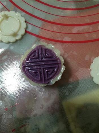 冰皮紫薯月饼-—绝美一物一器的做法步骤12