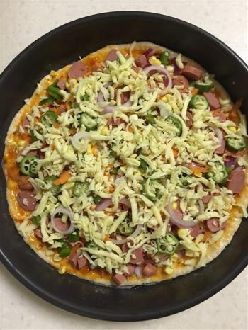 蔬菜披萨/海鲜披萨的做法图解23