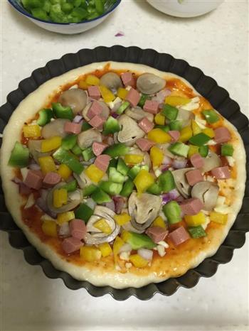 蔬菜披萨/海鲜披萨的做法图解9