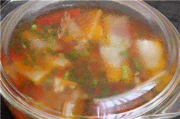 夏日开胃汤，番茄扁尖冬瓜汤的做法图解7