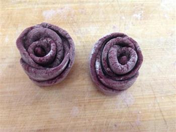 紫薯蔷薇馒头的做法步骤8