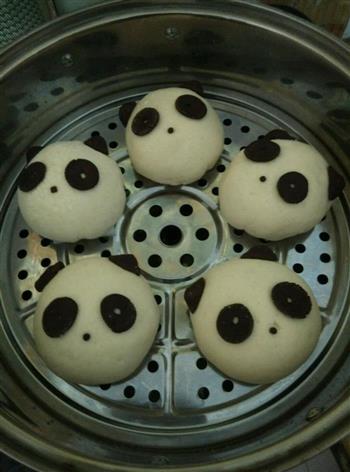 熊猫奶黄包的做法步骤7