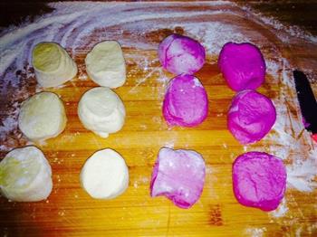 紫薯开花馒头的做法步骤12