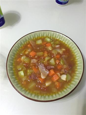 培根蔬菜汤的做法图解2