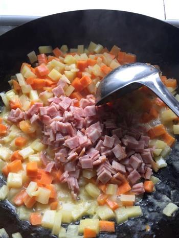 培根土豆胡萝卜焗饭的做法步骤9