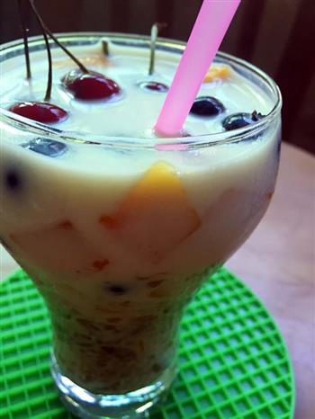 夏日冰品芒果牛奶红茶冻的做法步骤7