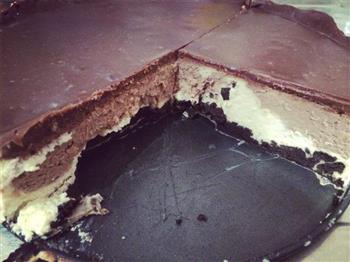 Nutella榛子巧克力酱四层芝士蛋糕的做法图解13