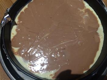 Nutella榛子巧克力酱四层芝士蛋糕的做法图解8