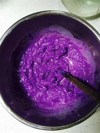渐变紫薯牛奶玫瑰花馒头的做法步骤1