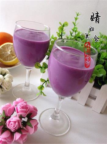 自制紫薯奶昔-就爱那一抹紫色的做法步骤11
