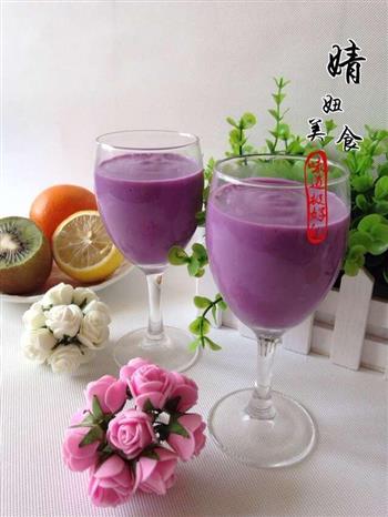 自制紫薯奶昔-就爱那一抹紫色的做法步骤9