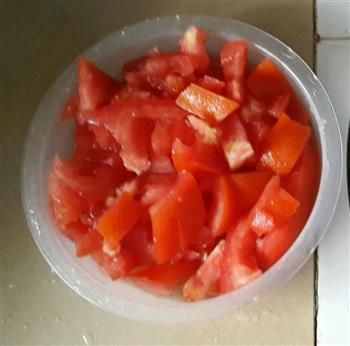 西红柿炒花生肉末拌鸡蛋面的做法步骤4