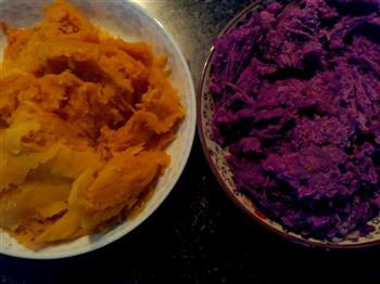 紫薯南瓜饼的做法步骤1