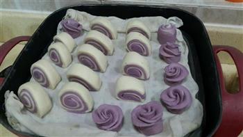 紫薯双色馒头的做法步骤7