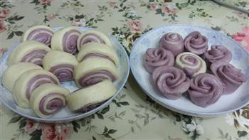 紫薯双色馒头的做法步骤8
