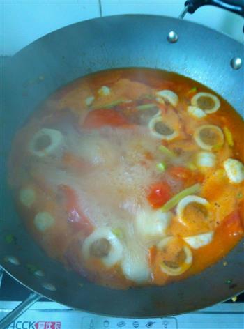 番茄鱼丸汤的做法步骤6