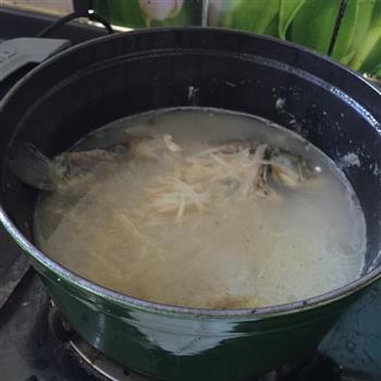铸铁锅版鲫鱼萝卜丝汤的做法步骤4