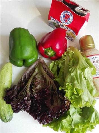 芝香蔬菜沙拉的做法步骤1