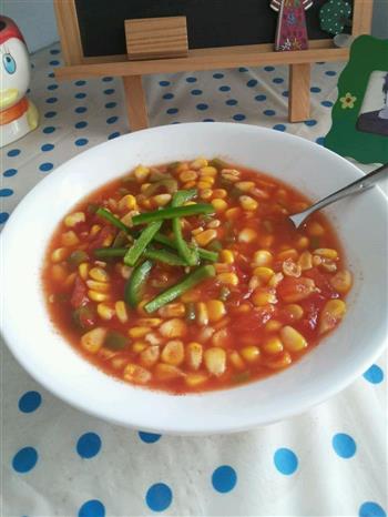 减肥餐  玉米番茄汤的做法步骤6