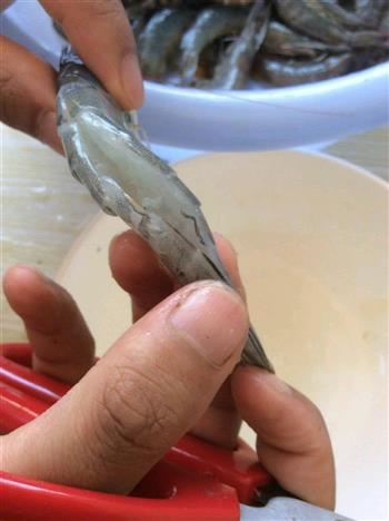 蒜香椒盐大虾的做法步骤4