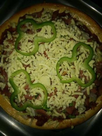 培根披萨的做法图解9
