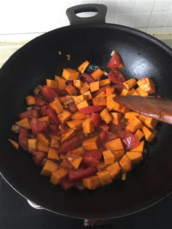 西红柿南瓜疙瘩汤的做法步骤11