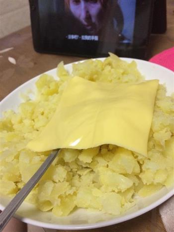 重芝士焗土豆泥-微波炉版的做法步骤5
