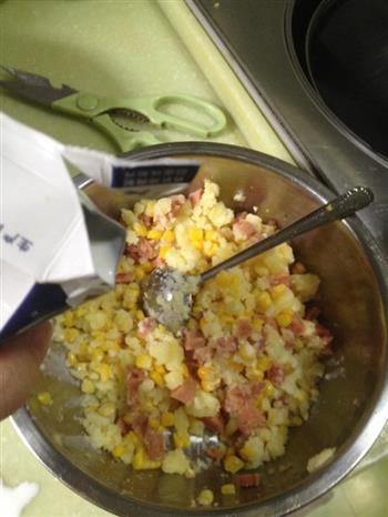 千岛火腿土豆玉米沙拉的做法步骤6