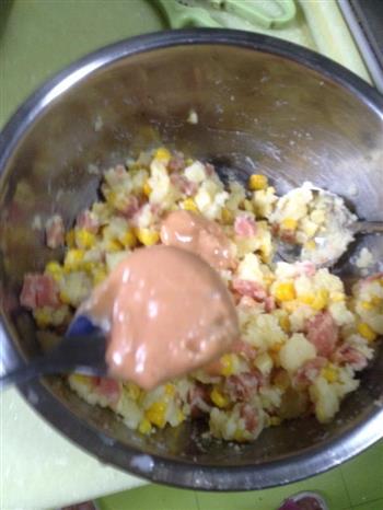 千岛火腿土豆玉米沙拉的做法步骤7