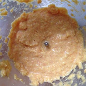 婴儿辅食玉米肉糜虾米煎饼的做法步骤3