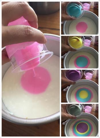 彩虹酸奶慕斯蛋糕的做法步骤11