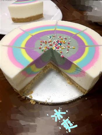 彩虹酸奶慕斯蛋糕的做法步骤14