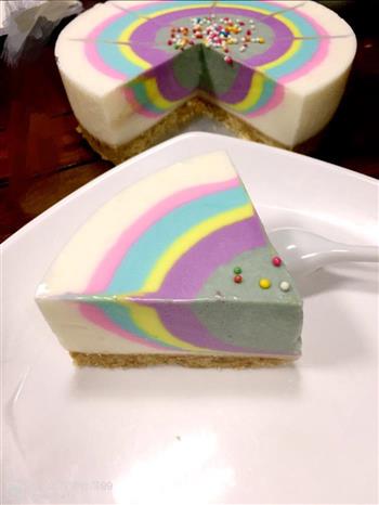 彩虹酸奶慕斯蛋糕的做法步骤15