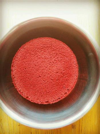 六寸红丝绒蛋糕的做法步骤12