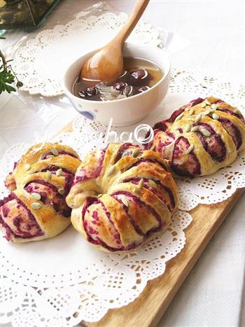 花式紫薯面包的做法步骤10
