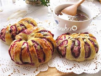 花式紫薯面包的做法步骤11