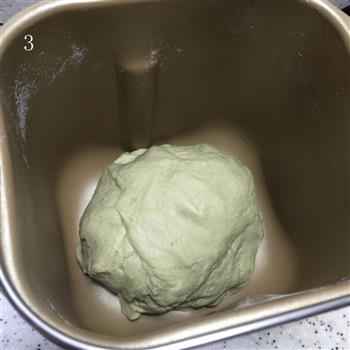 抹茶蜜豆馒头-馒头也文艺清新的做法步骤3