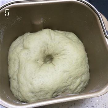 抹茶蜜豆馒头-馒头也文艺清新的做法步骤5