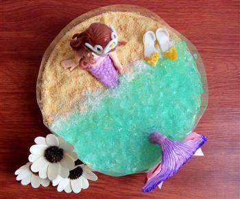 美人鱼海洋慕斯蛋糕的做法图解12