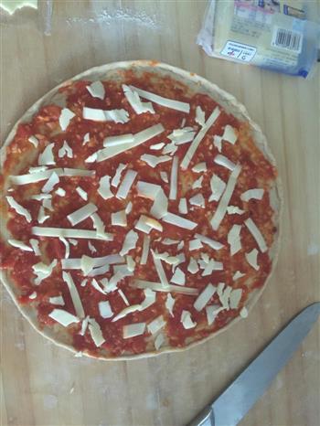 鲜虾火腿披萨的做法步骤12